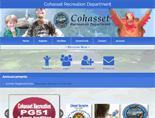 Tablet Screenshot of cohassetrec.com